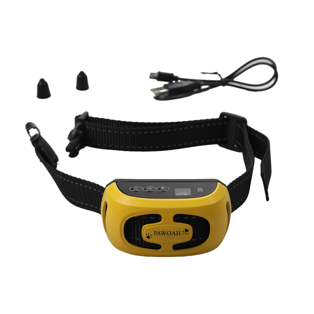 PAWOAH Auto Electronic collars for training animals to prevent barking and electric shock. Collars for pet barking stoppers
