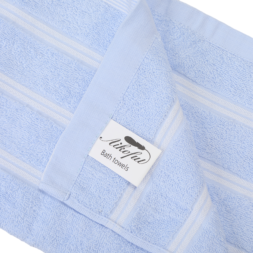 Aikoful Bath towels,100% Cotton Bath Towels,High Absorbent Quick-Dry Soft Bath Towels for Bathroom,Pool, Gym, Travel.