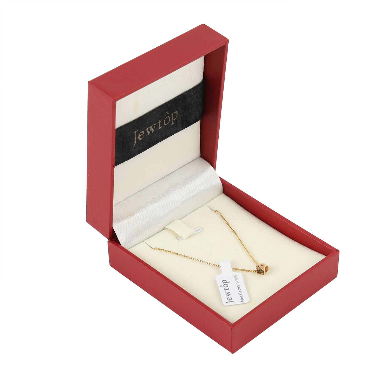 JEWTOP Star necklace, small five-pointed star pendant initial charm necklace delicate small personalized lady necklace