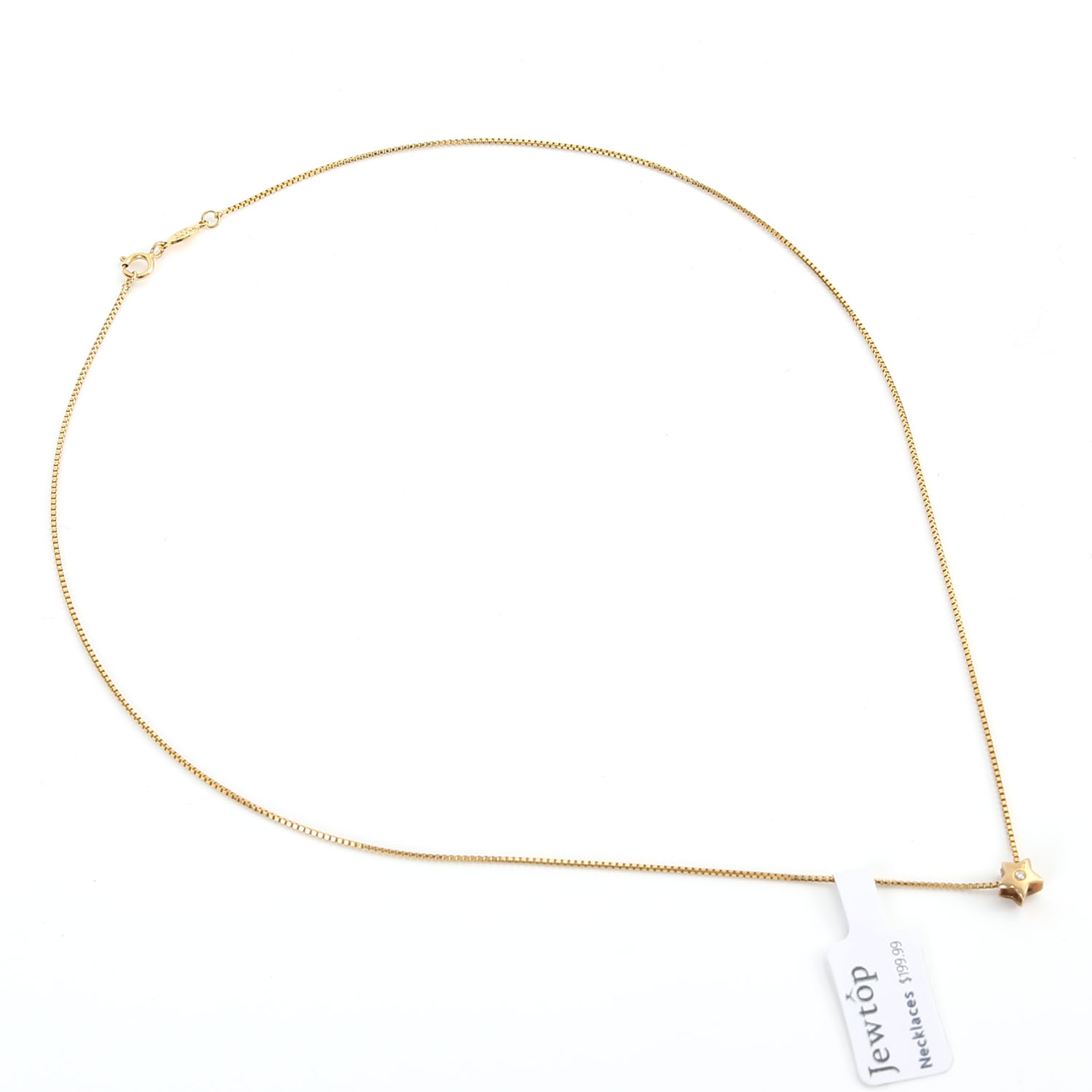 JEWTOP Star necklace, small five-pointed star pendant initial charm necklace delicate small personalized lady necklace