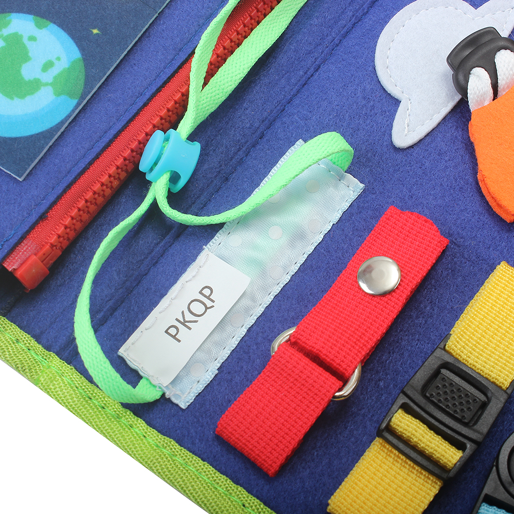 PKQP Busy Board Montessori Toys for 3 4 Year Old Boy Airplane Travel Essentials Kids Learning Toy